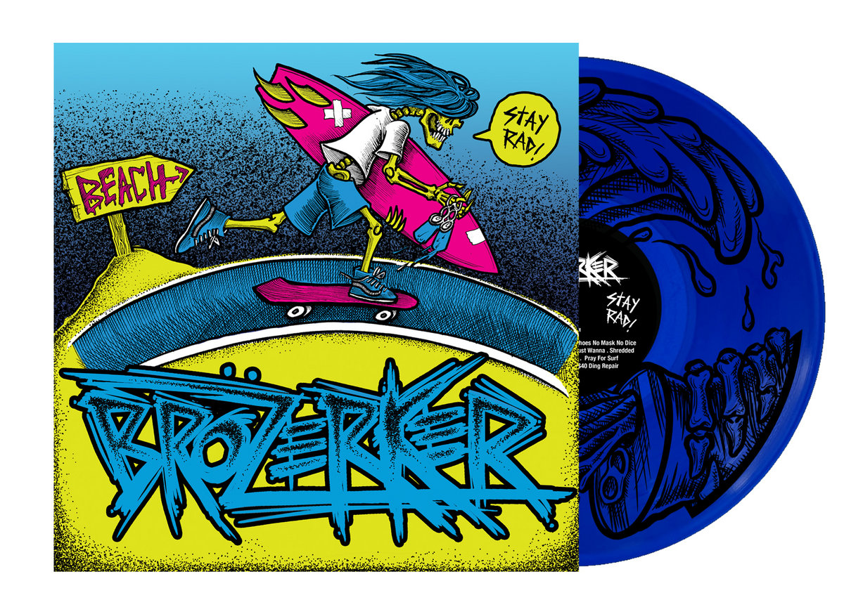 (image for) Brözerker - Stay Rad (ocean vinyl) LP
