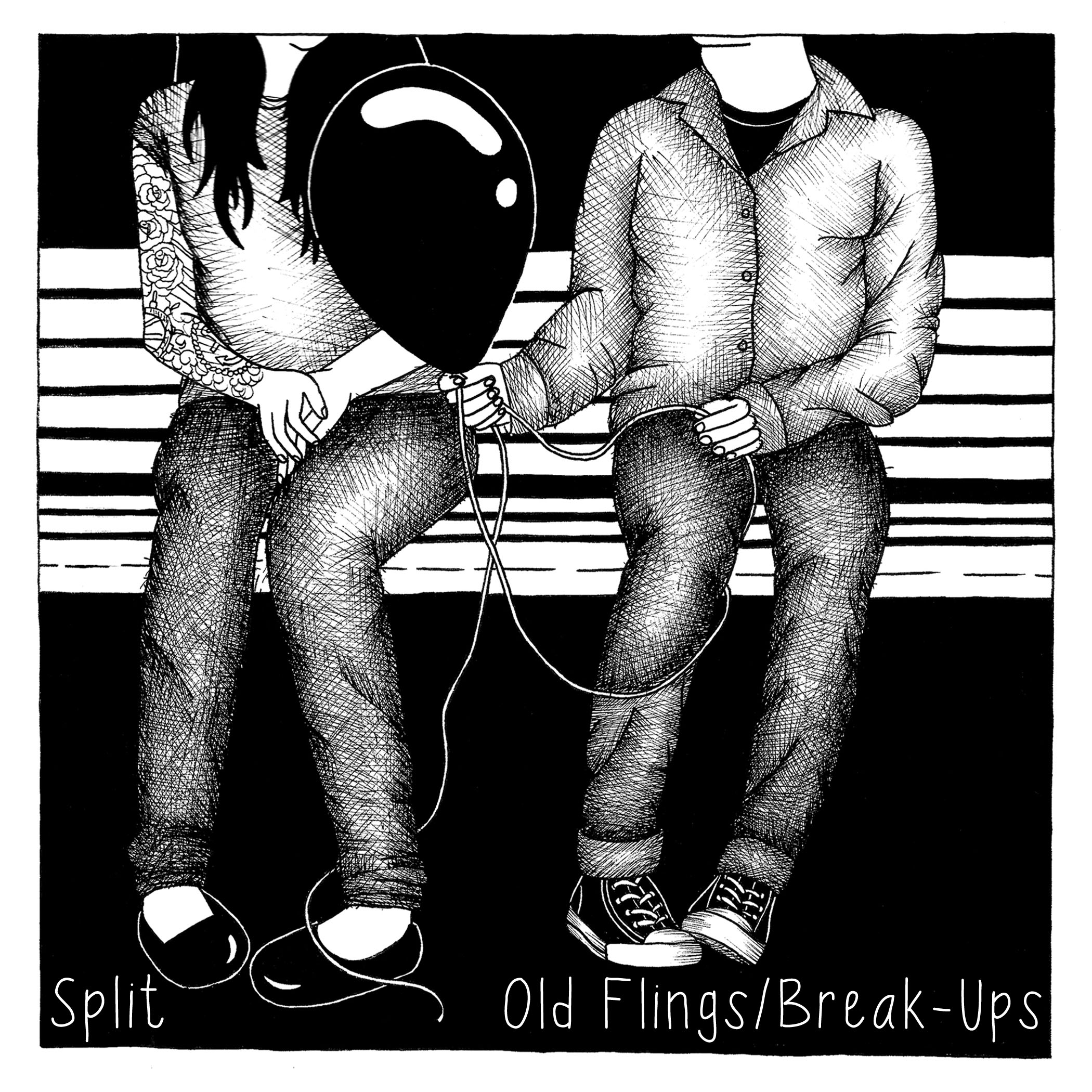 (image for) Old Flings / Break-Ups - Split 7" - Click Image to Close