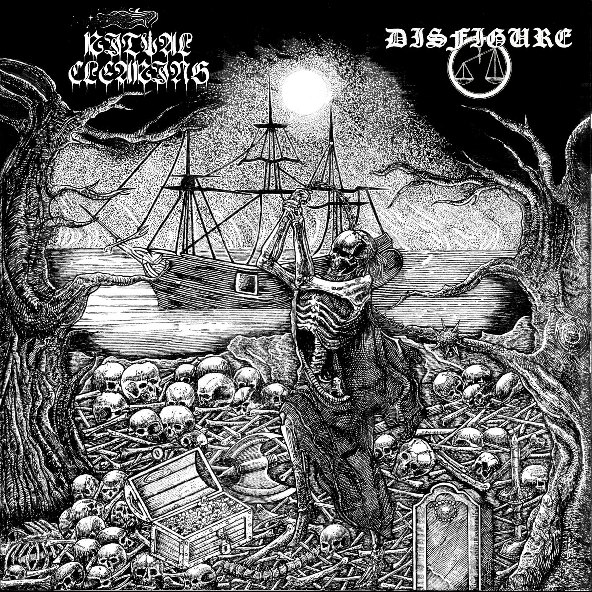 (image for) Ritual Clearing / Disfigure split LP