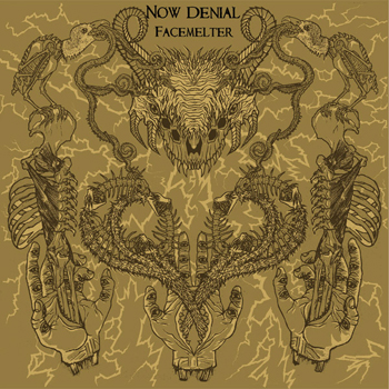 (image for) Now Denial - Facemelter LP (red w/black streaks)