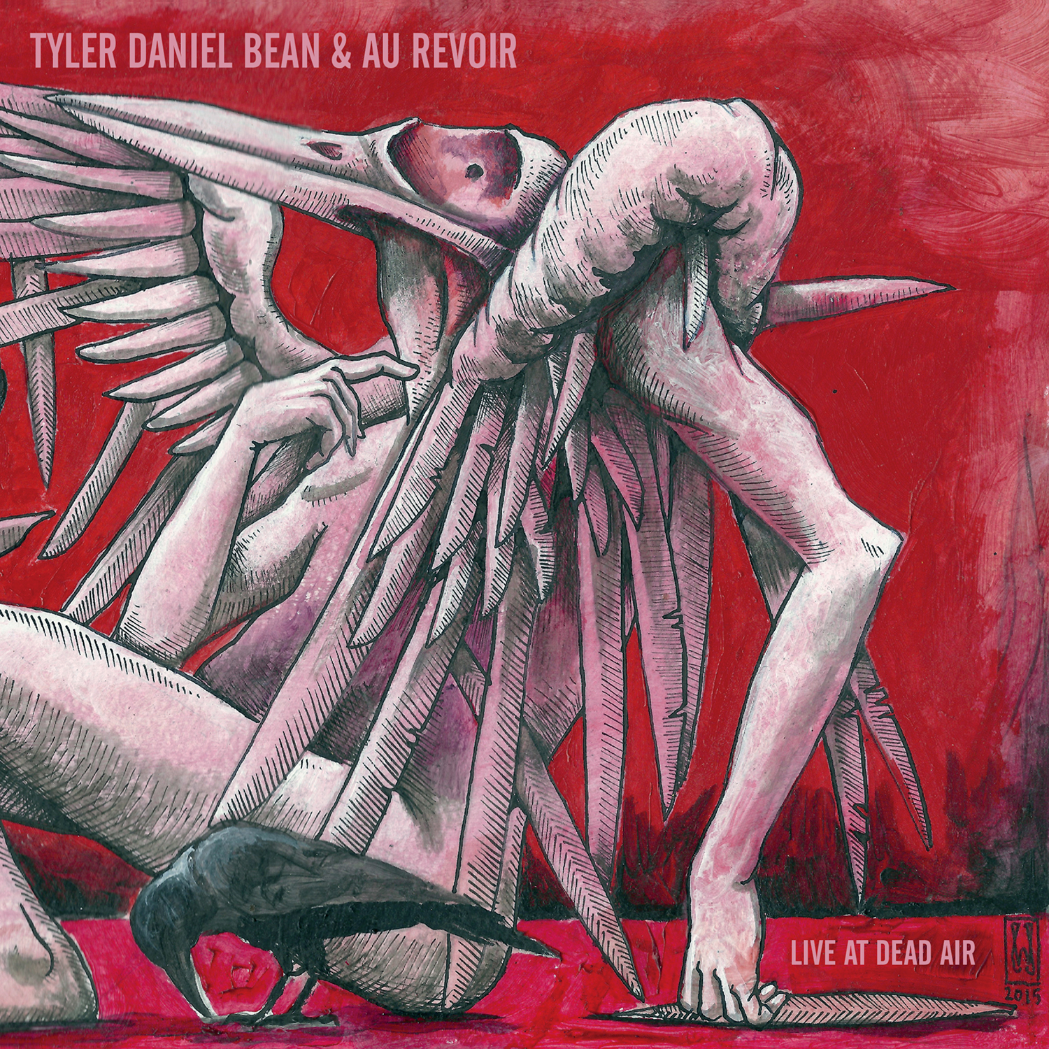 (image for) Tyler Daniel Bean/Au Revoir - Live At Dead Air 7" (color vinyl) - Click Image to Close