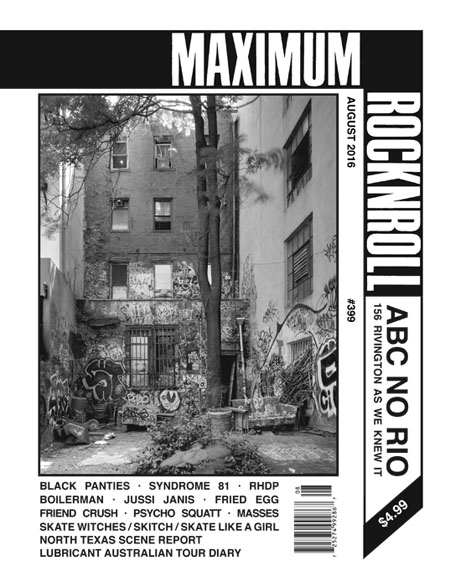(image for) Maximum Rock & Roll #399 - Click Image to Close