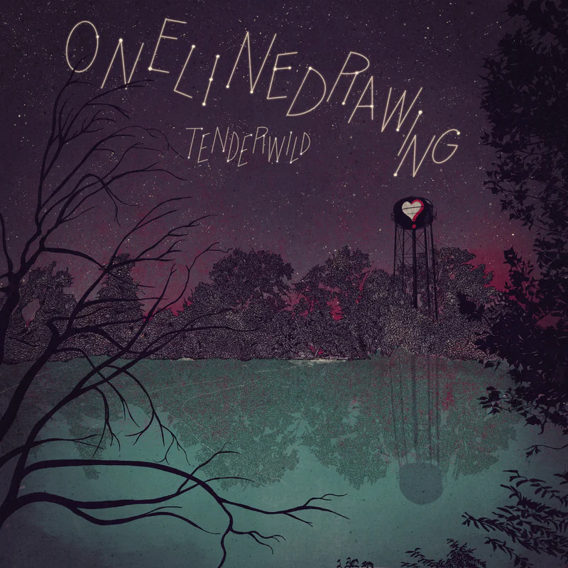 Onelinedrawing - Tenderwild LP (violet)